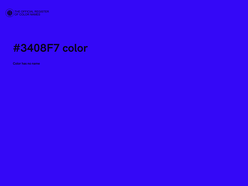 #3408F7 color image