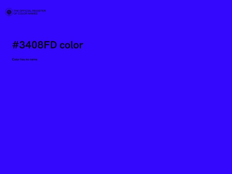 #3408FD color image