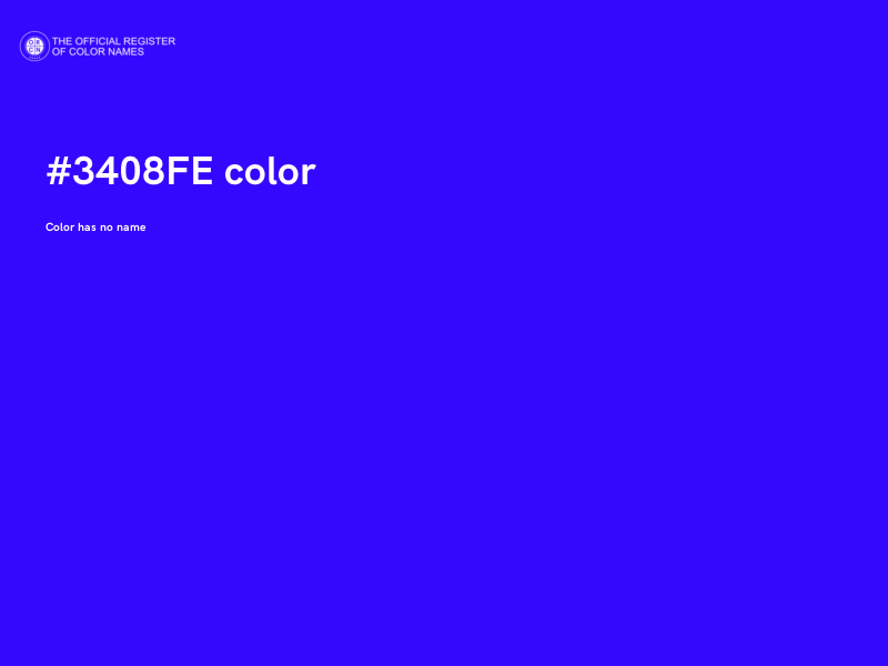 #3408FE color image