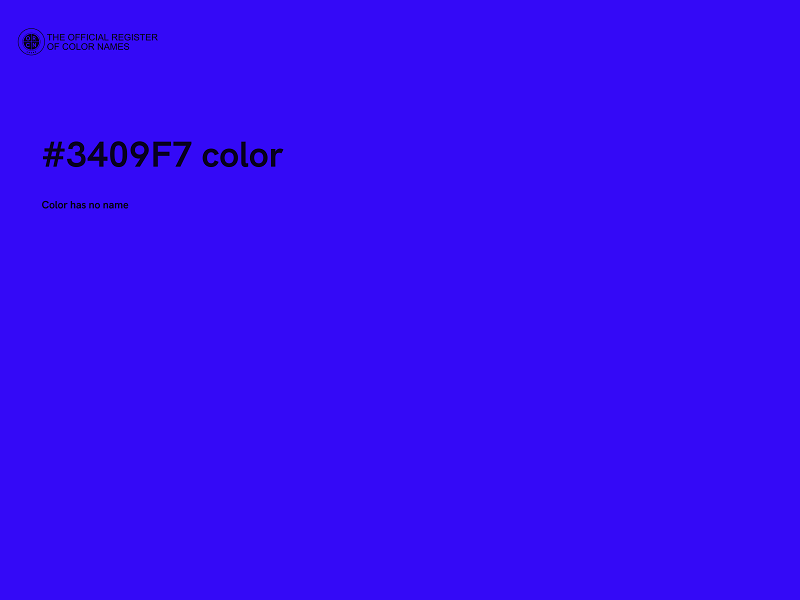 #3409F7 color image