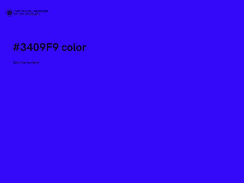 #3409F9 color image