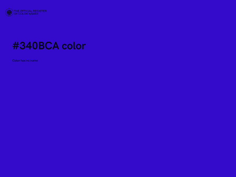 #340BCA color image