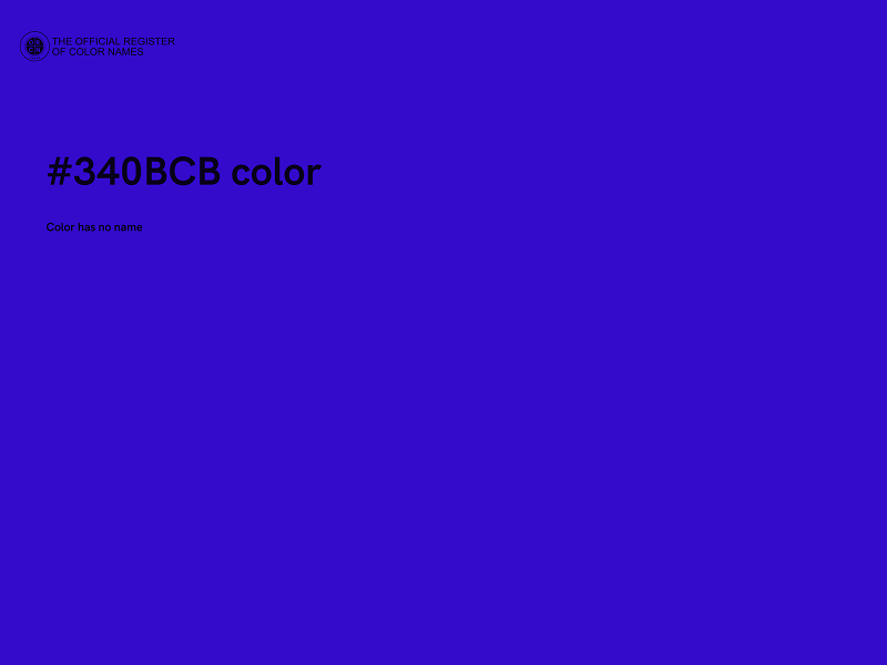 #340BCB color image