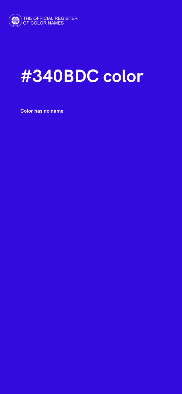 #340BDC color image
