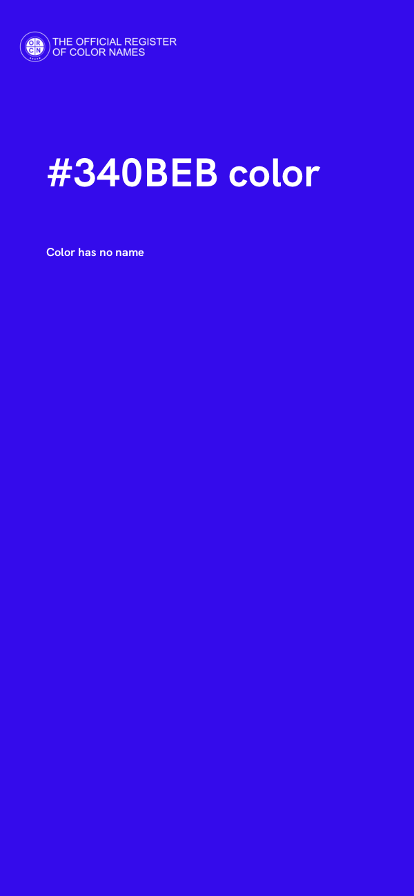 #340BEB color image