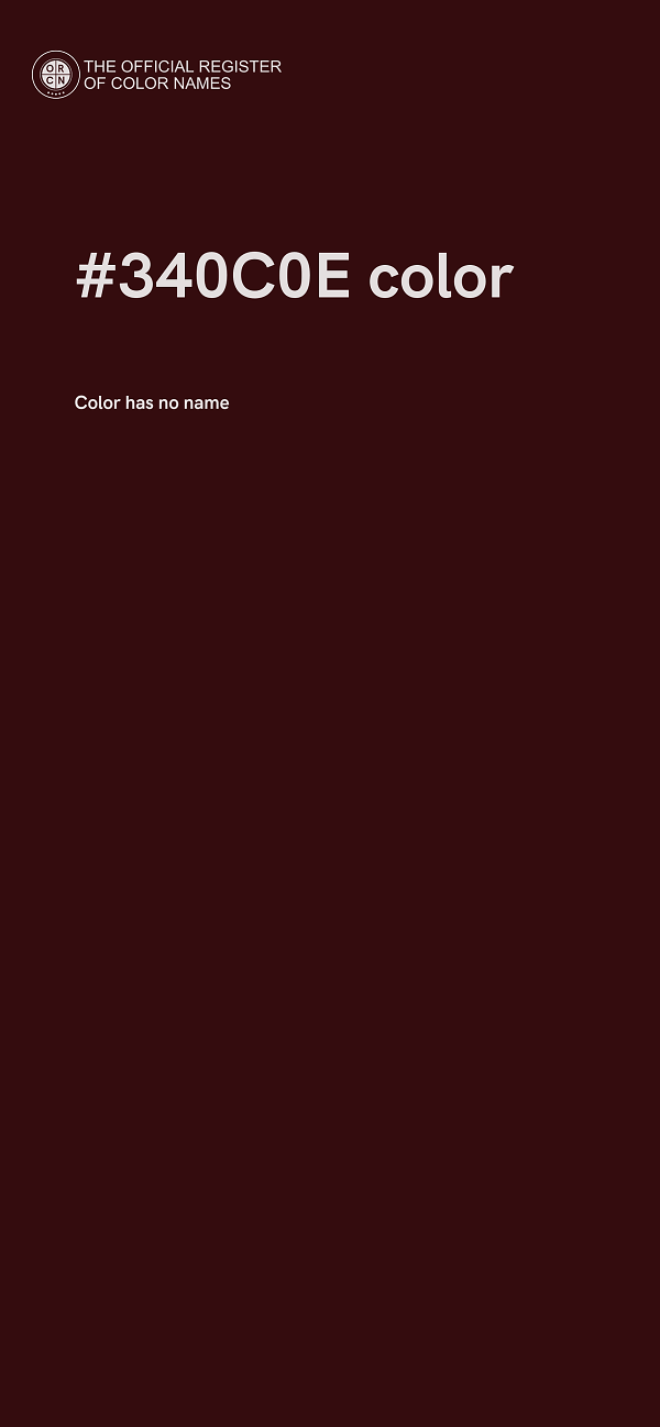 #340C0E color image