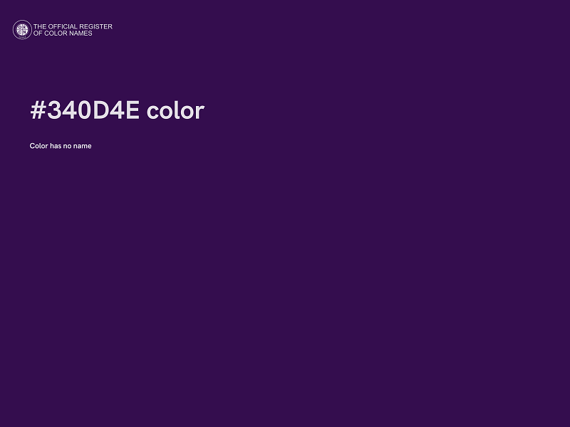 #340D4E color image