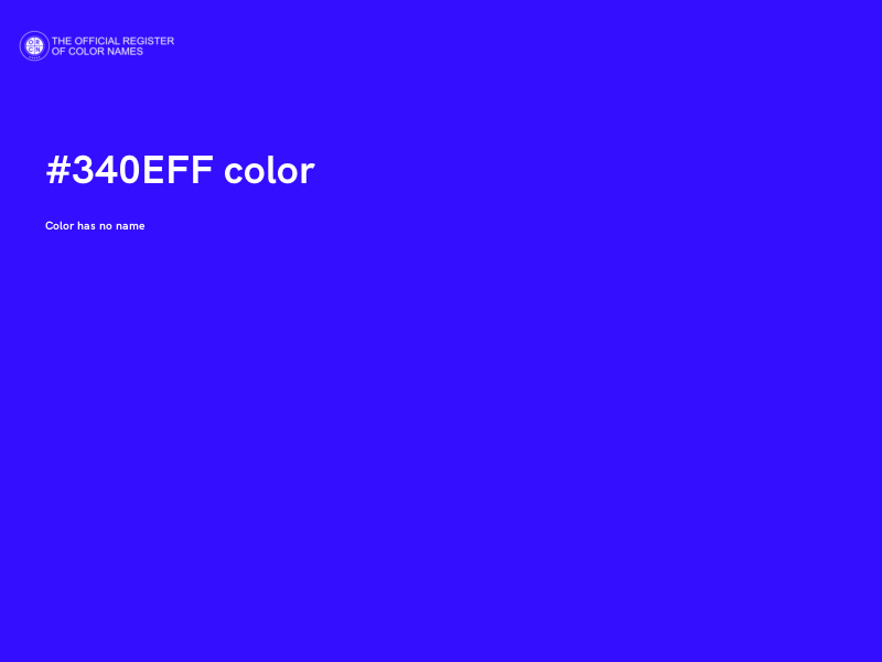 #340EFF color image