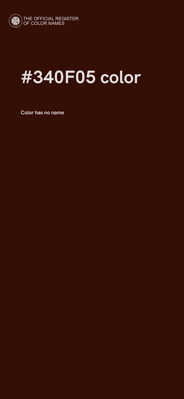#340F05 color image