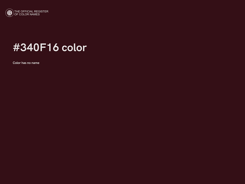 #340F16 color image