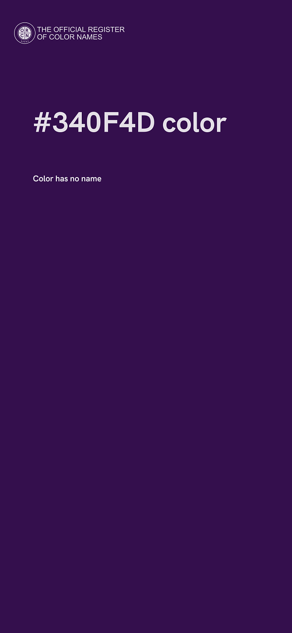 #340F4D color image