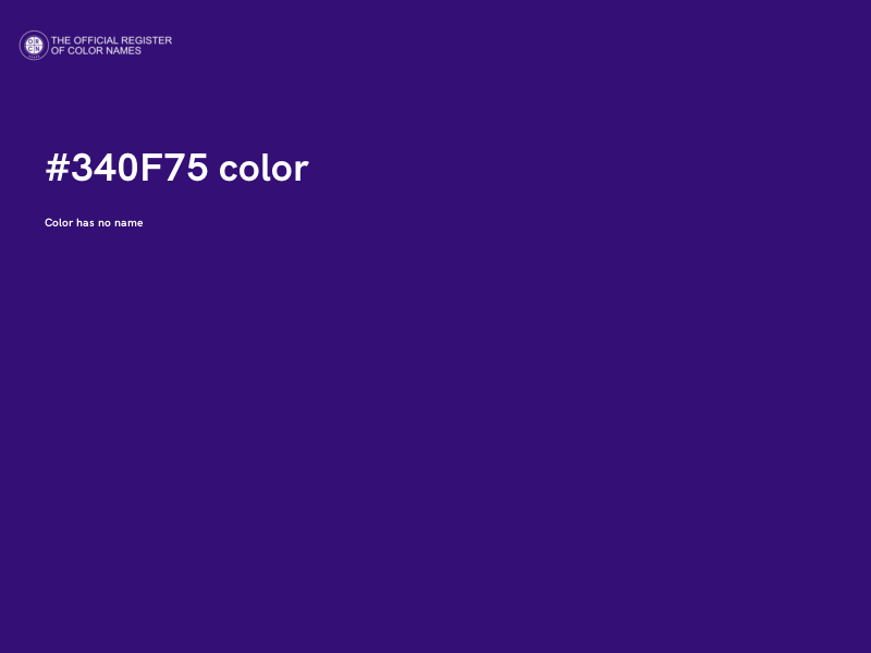#340F75 color image