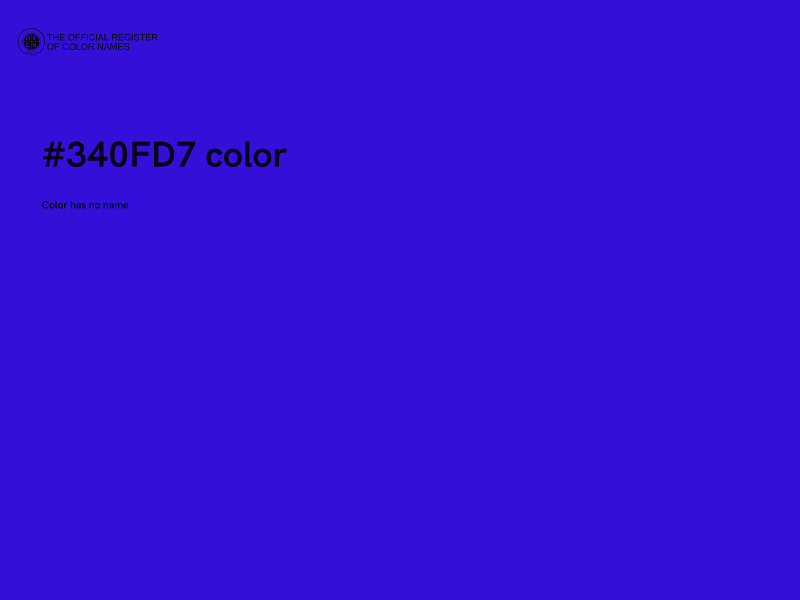 #340FD7 color image