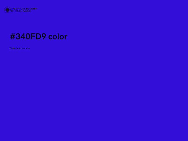 #340FD9 color image