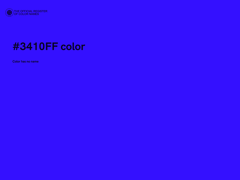 #3410FF color image