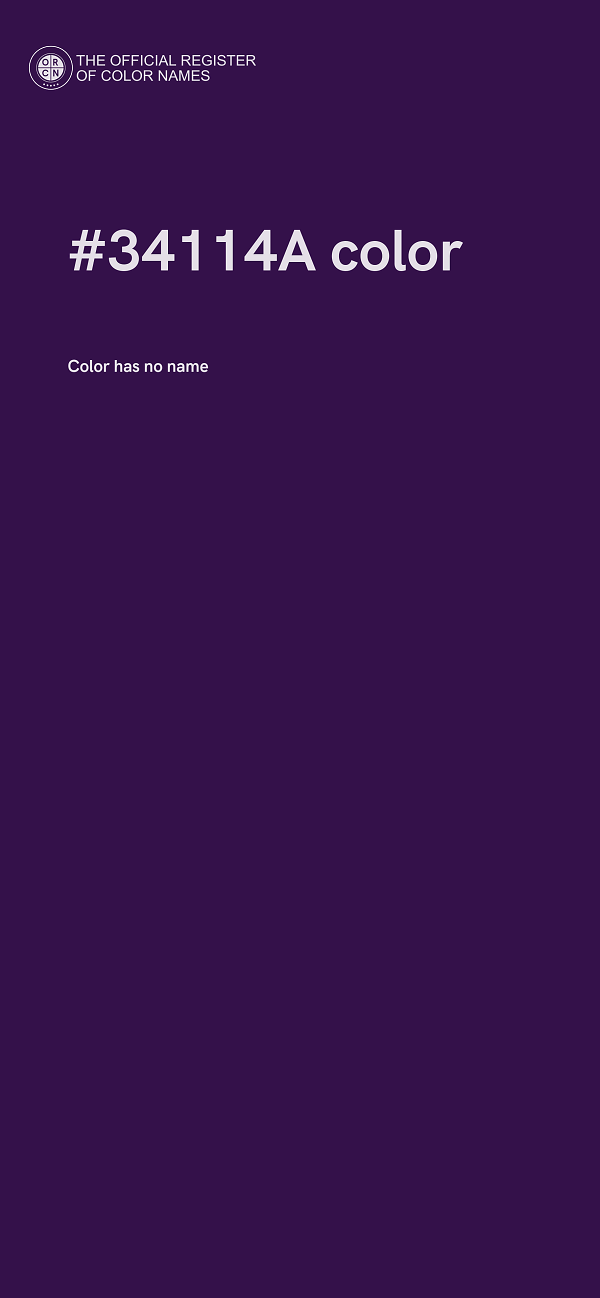 #34114A color image