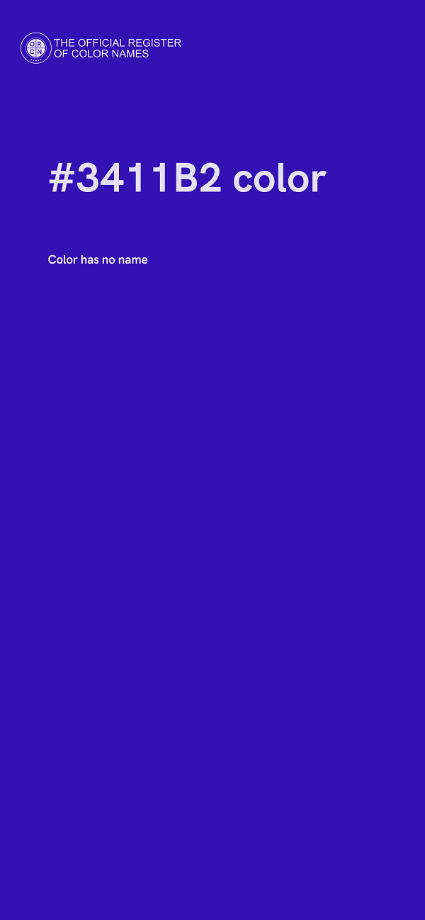 #3411B2 color image
