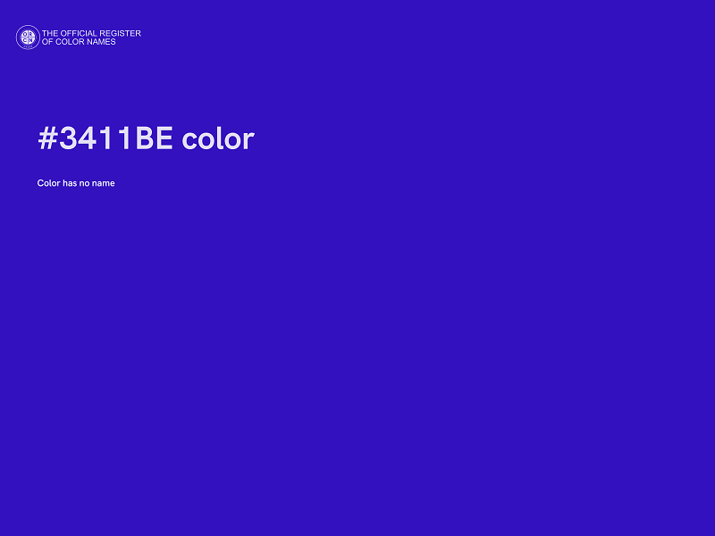 #3411BE color image