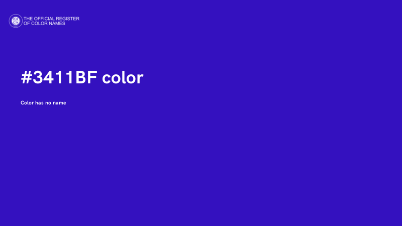 #3411BF color image