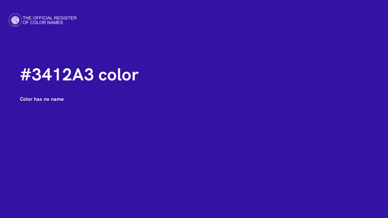 #3412A3 color image