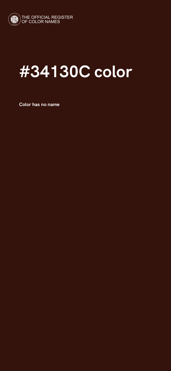 #34130C color image