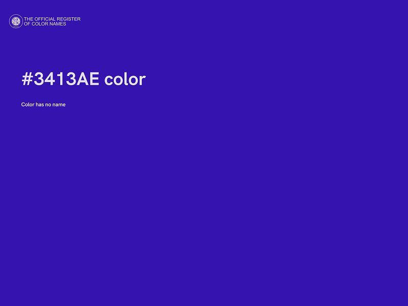 #3413AE color image