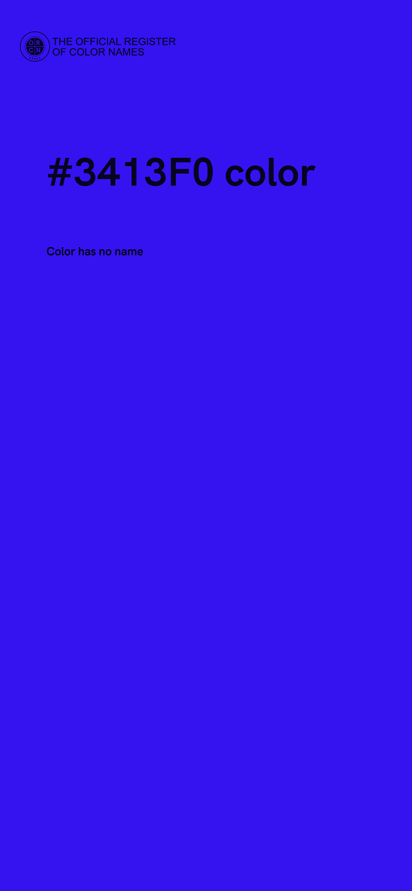 #3413F0 color image