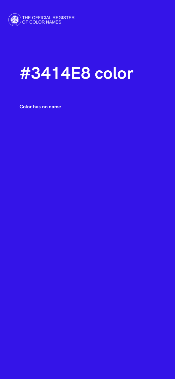 #3414E8 color image