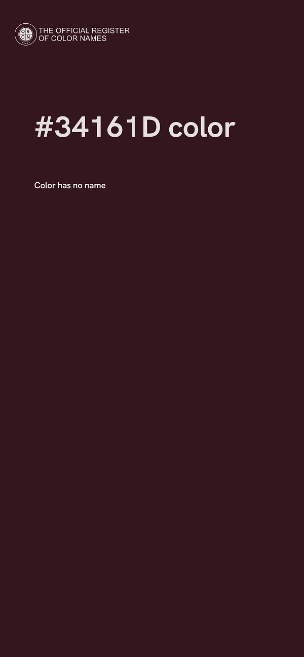 #34161D color image