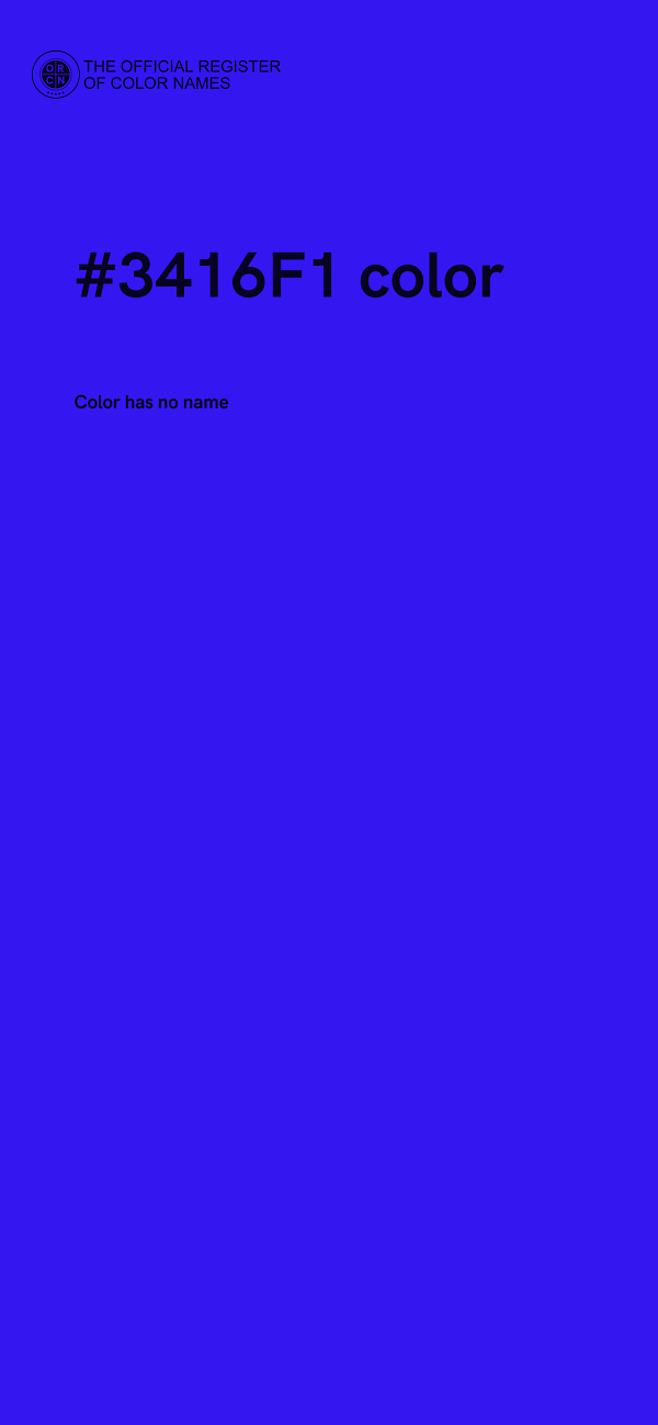 #3416F1 color image