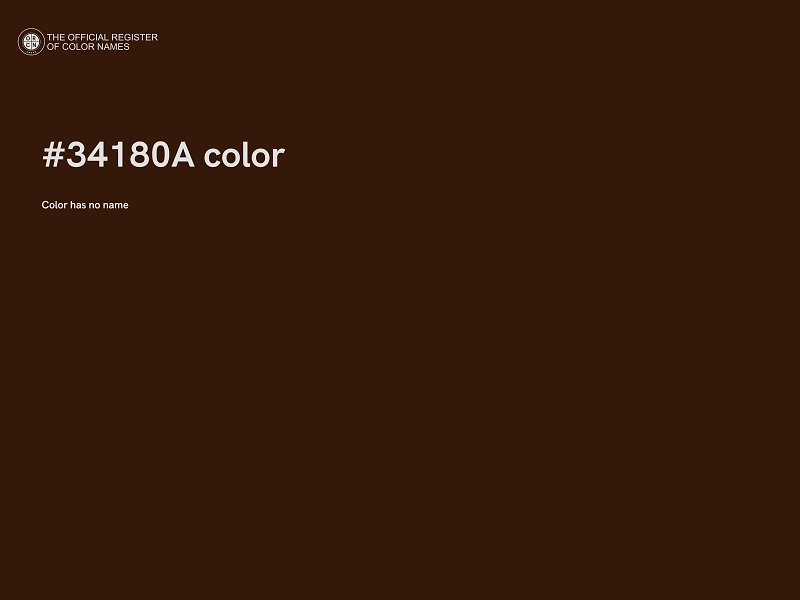 #34180A color image