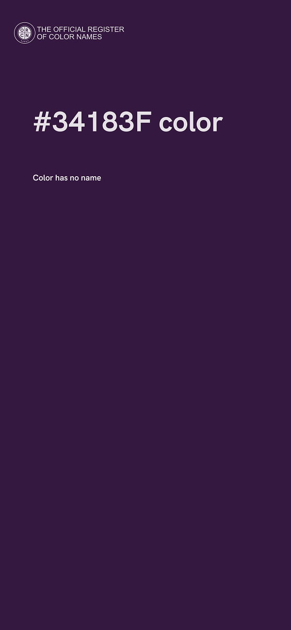 #34183F color image