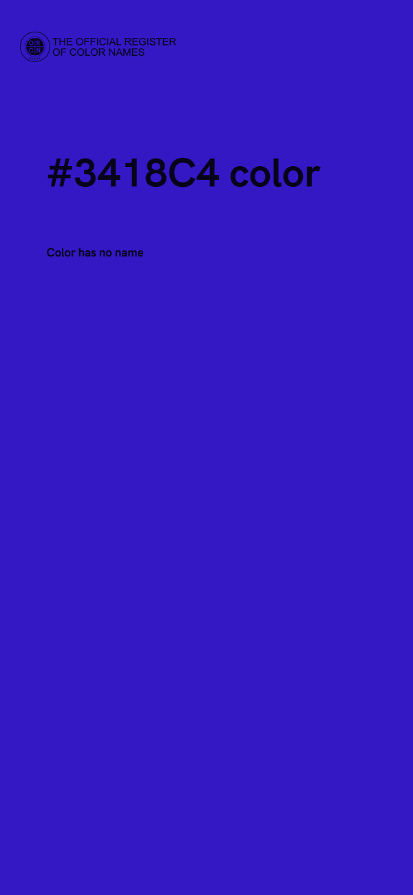 #3418C4 color image