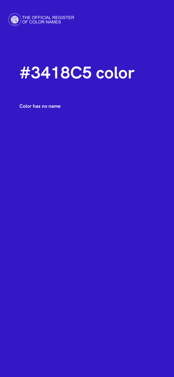 #3418C5 color image