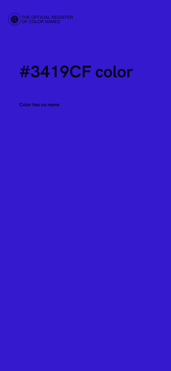 #3419CF color image