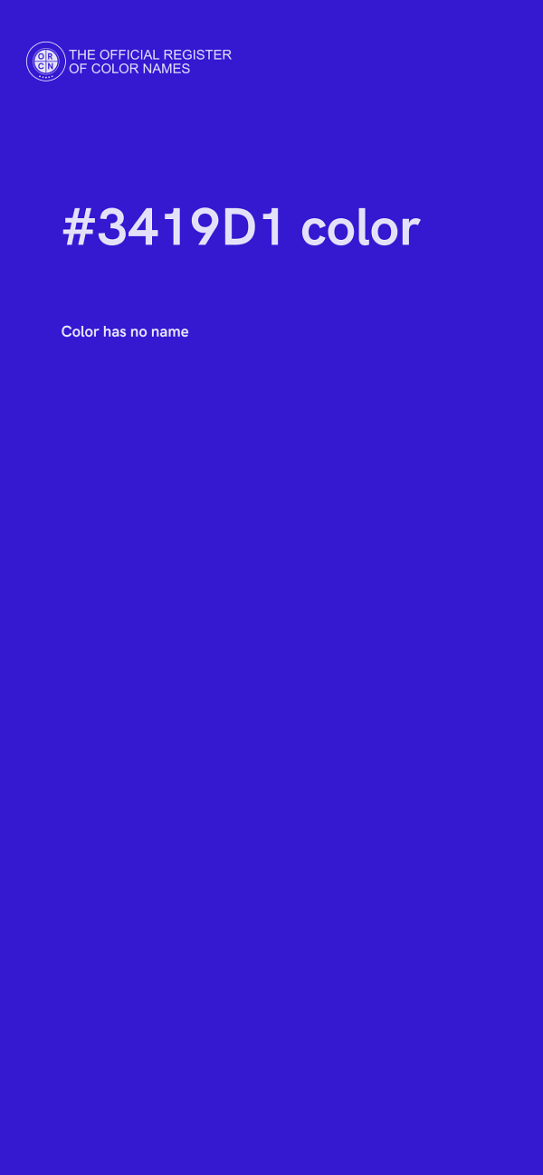 #3419D1 color image