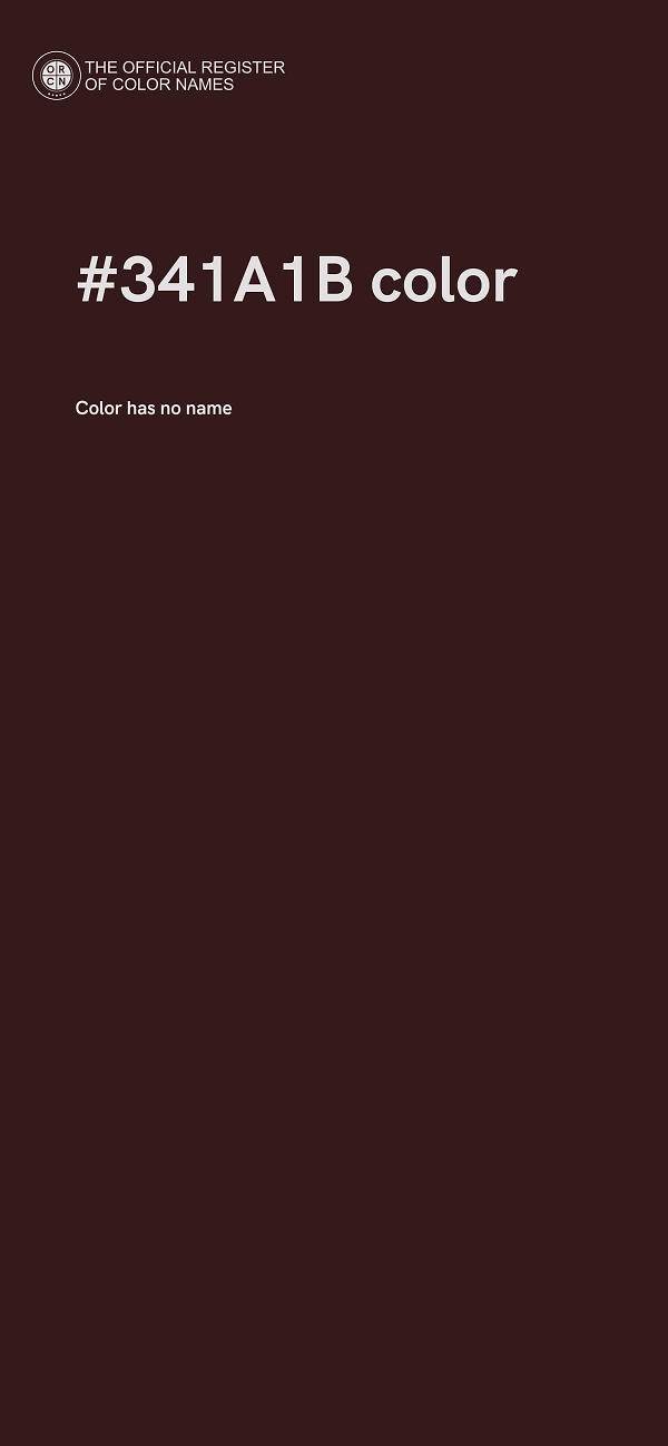 #341A1B color image