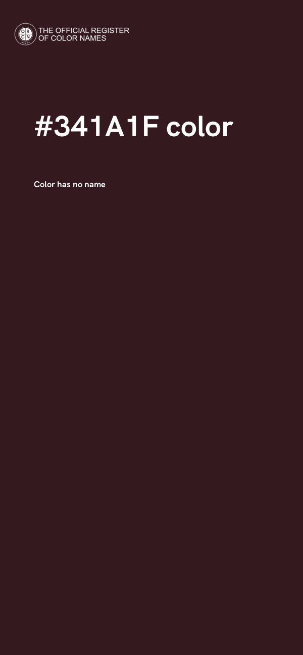 #341A1F color image