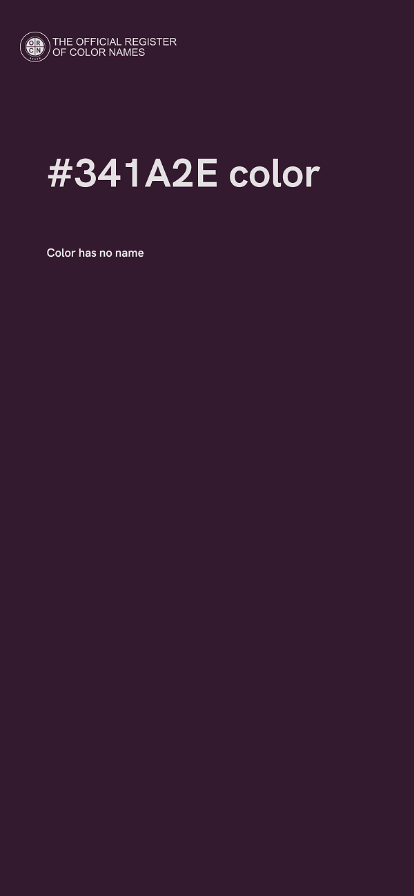 #341A2E color image