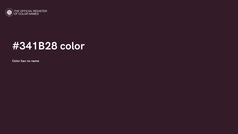 #341B28 color image