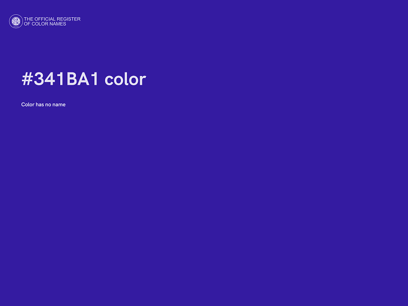 #341BA1 color image