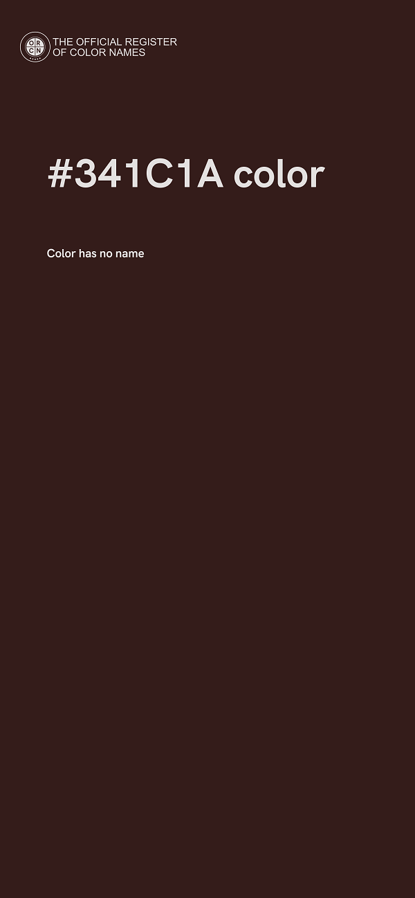 #341C1A color image