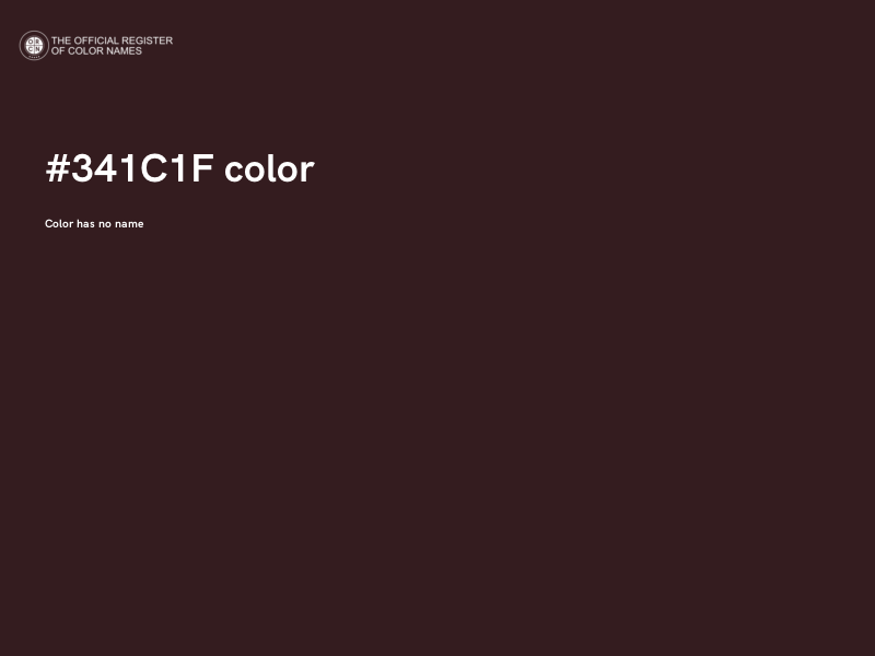 #341C1F color image