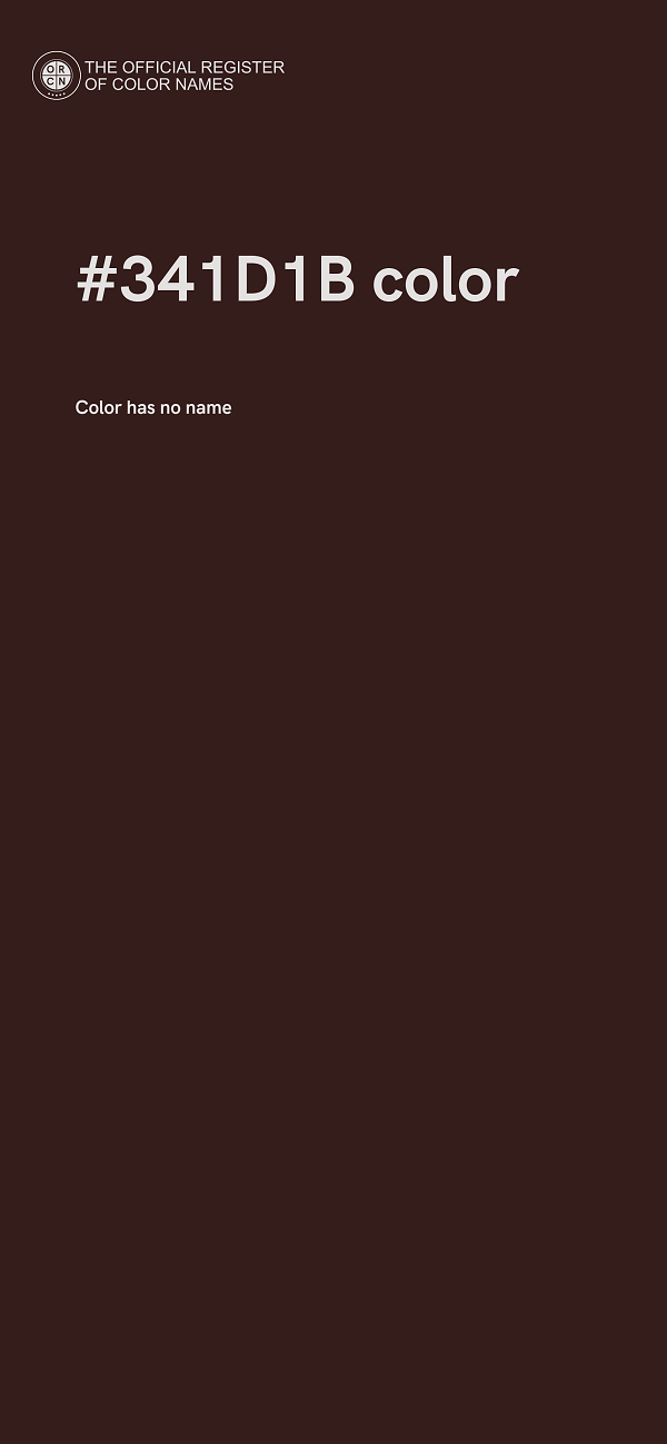 #341D1B color image