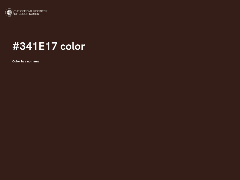 #341E17 color image