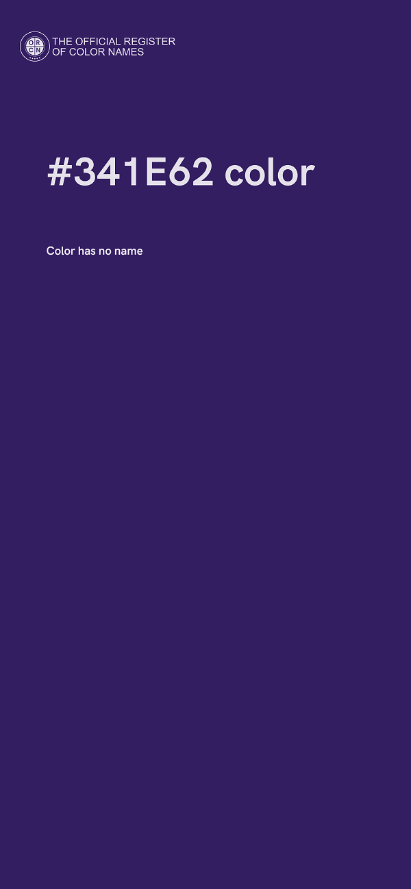 #341E62 color image