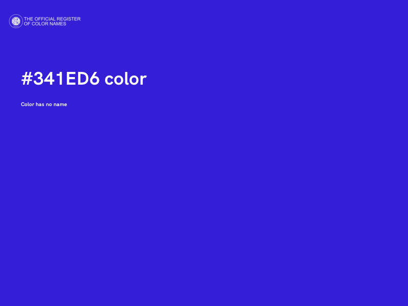 #341ED6 color image