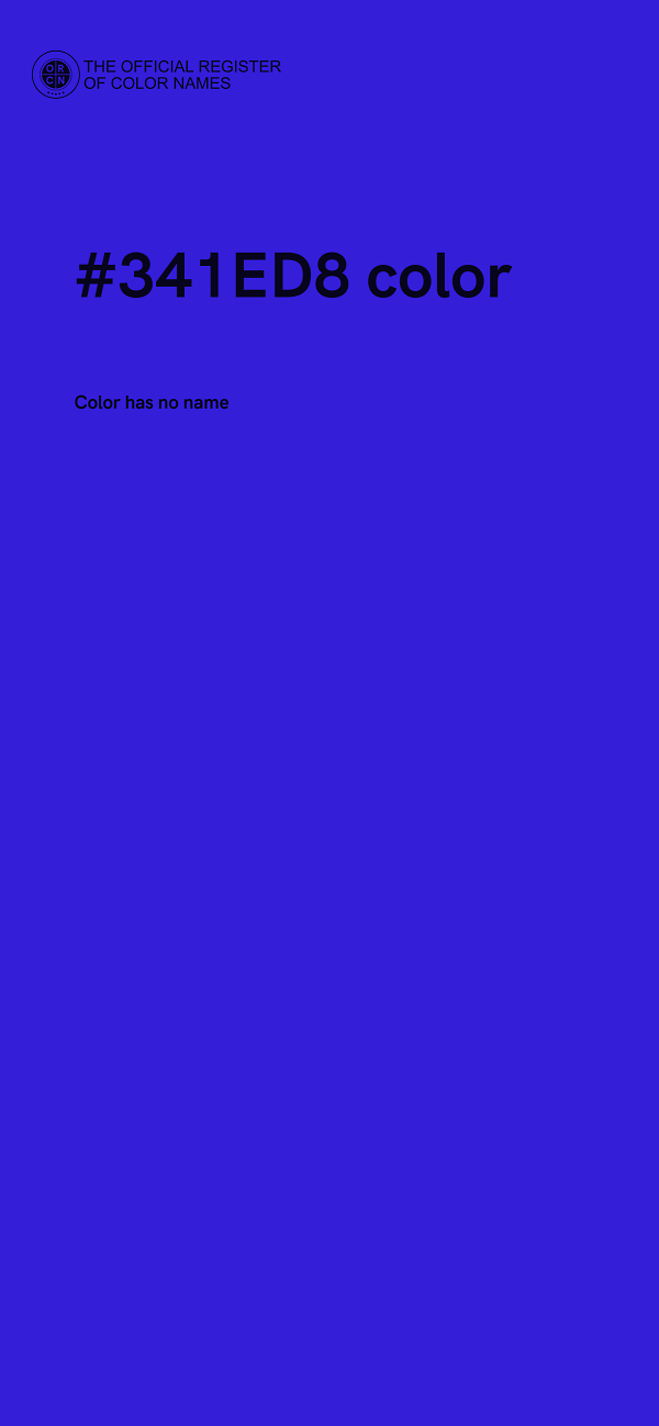 #341ED8 color image
