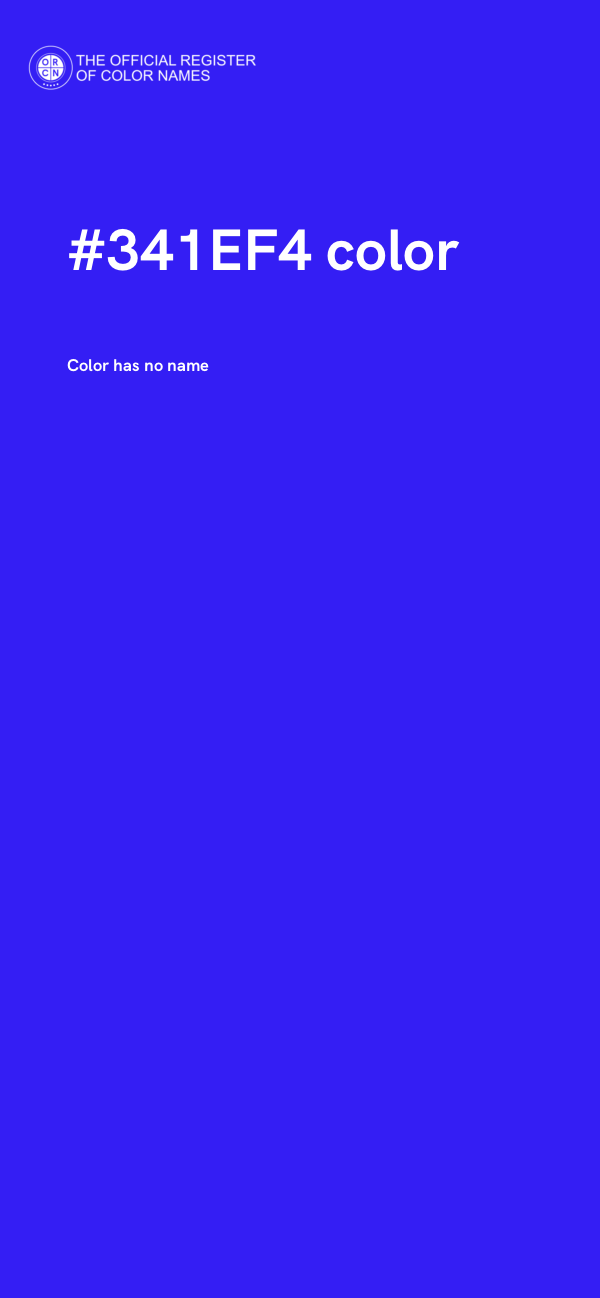 #341EF4 color image