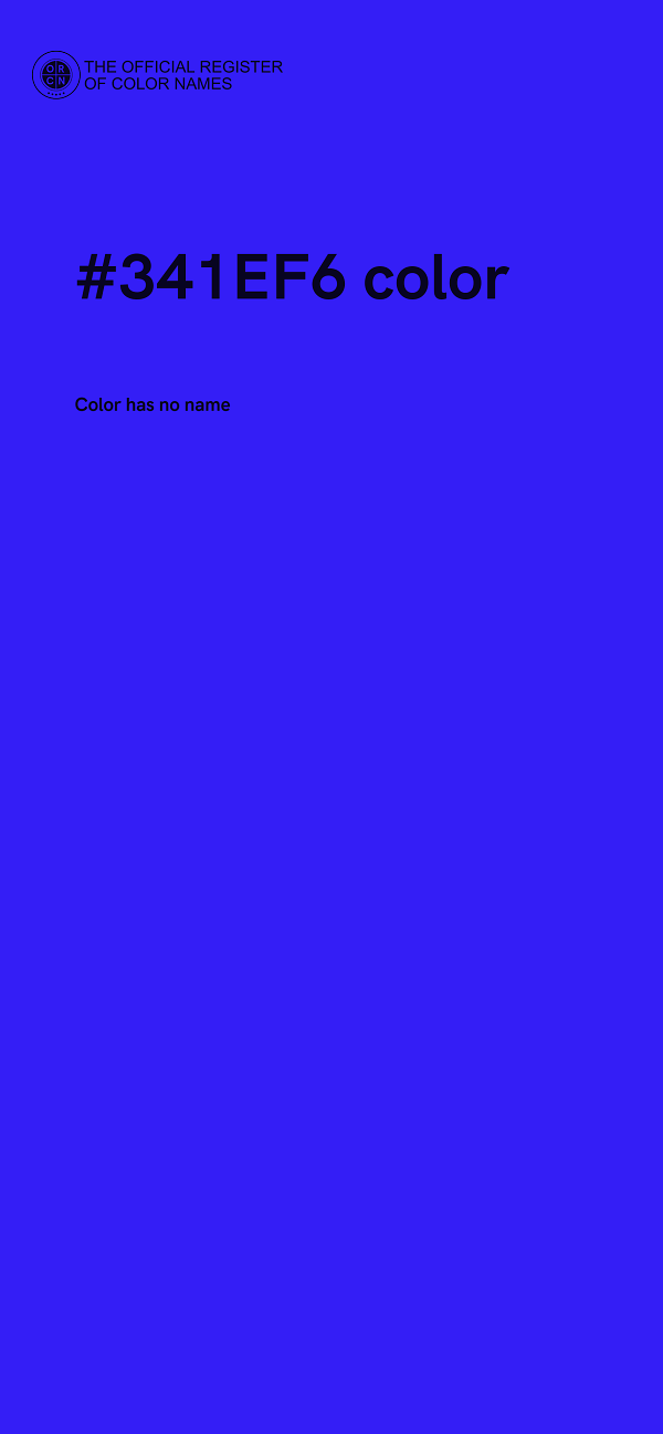 #341EF6 color image